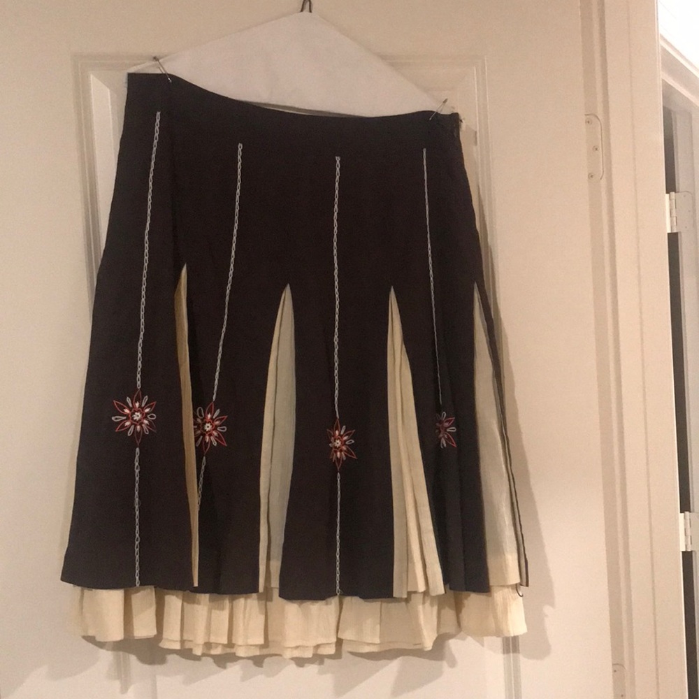 Loft skirt brown and cream